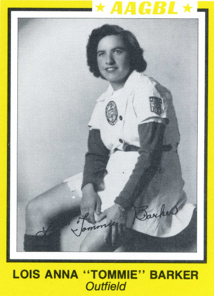 Lois Anna "Tommie" Barker, Unofficial Baseball Card, 1990
